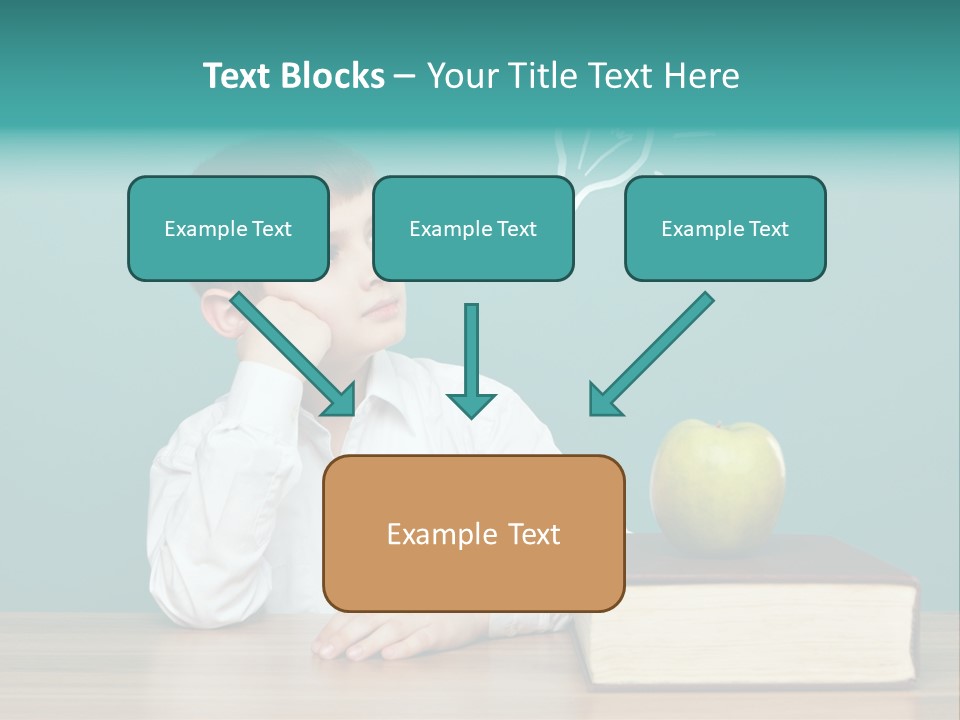 Schoolboy Picture Keen PowerPoint Template