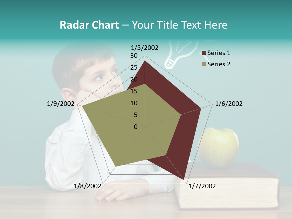 Schoolboy Picture Keen PowerPoint Template