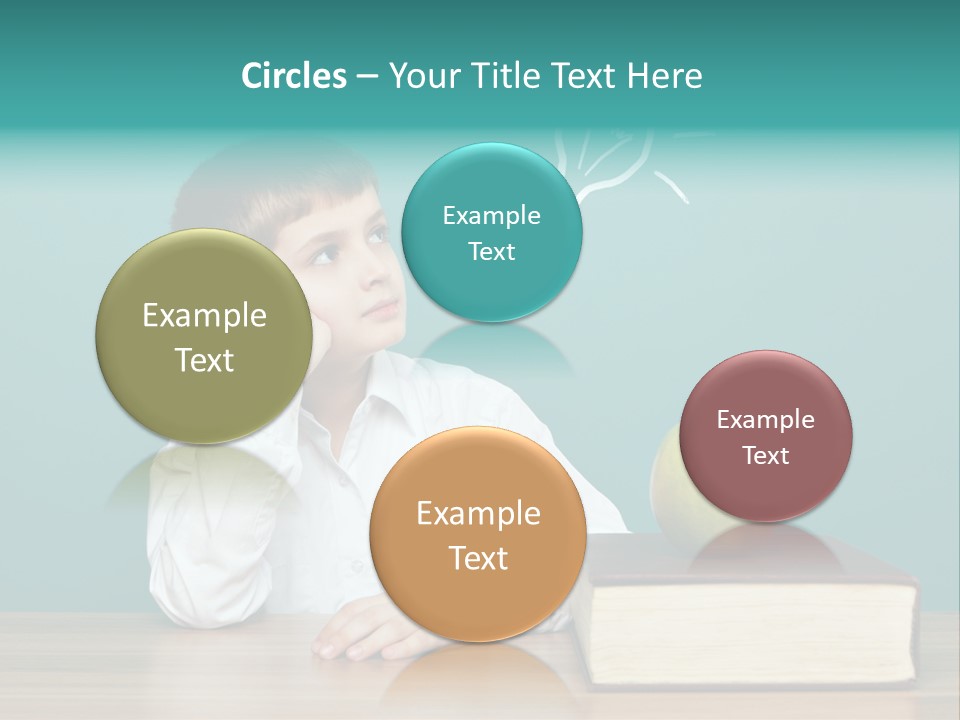 Schoolboy Picture Keen PowerPoint Template