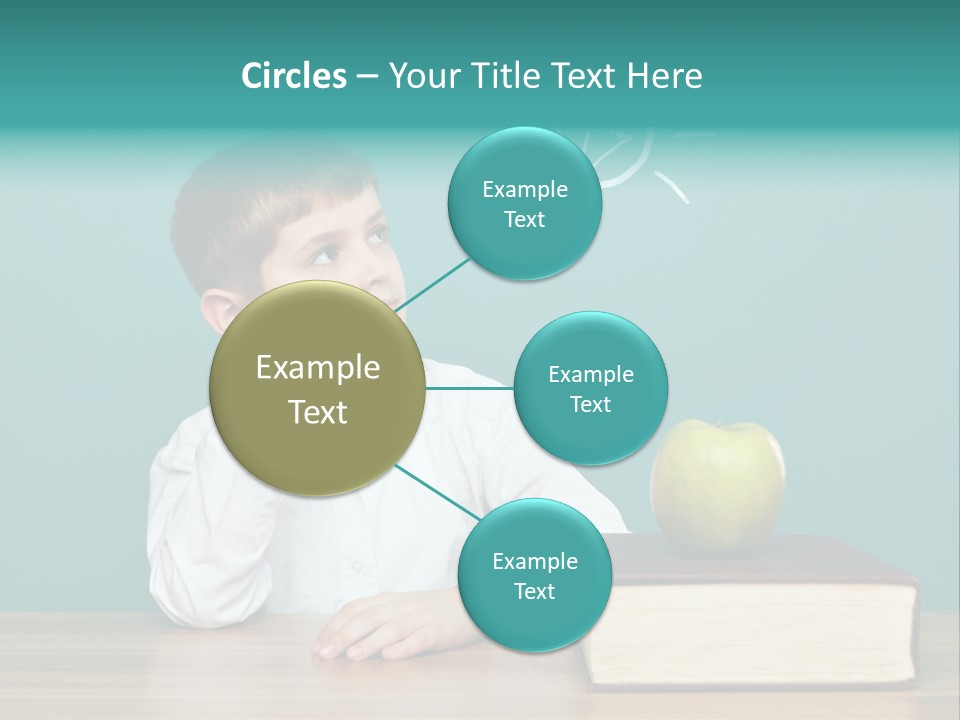 Schoolboy Picture Keen PowerPoint Template