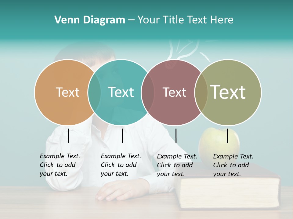 Schoolboy Picture Keen PowerPoint Template