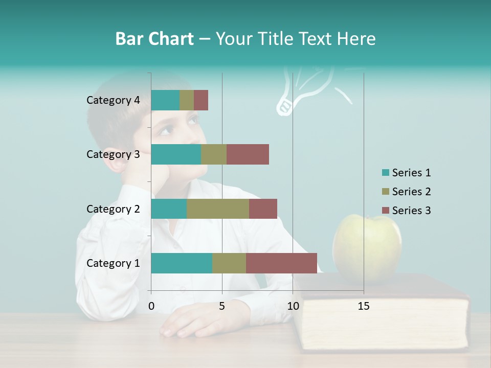 Schoolboy Picture Keen PowerPoint Template
