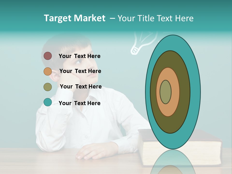 Schoolboy Picture Keen PowerPoint Template