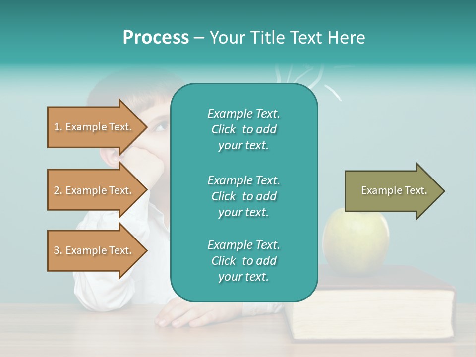 Schoolboy Picture Keen PowerPoint Template