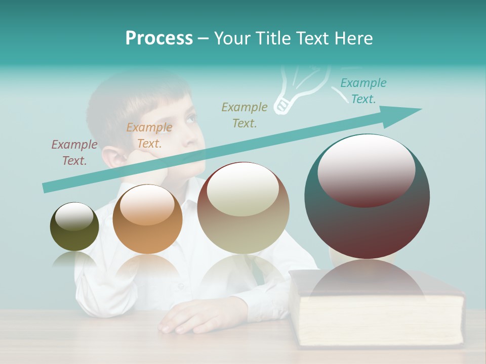 Schoolboy Picture Keen PowerPoint Template