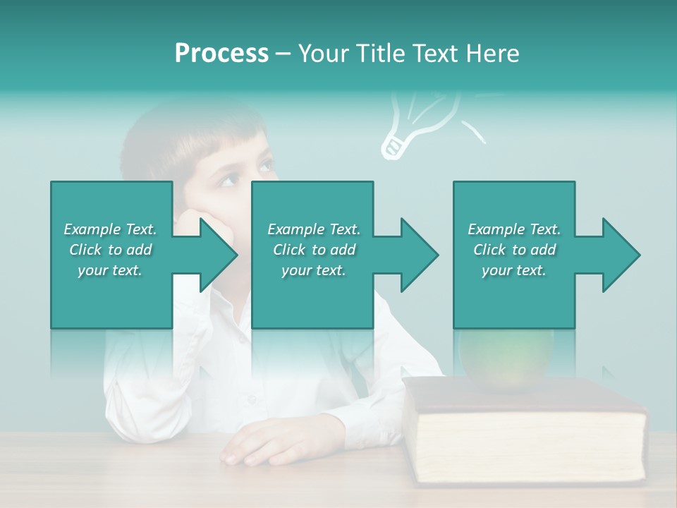 Schoolboy Picture Keen PowerPoint Template