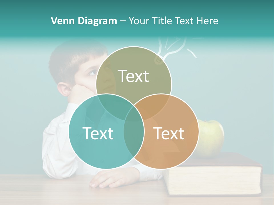 Schoolboy Picture Keen PowerPoint Template