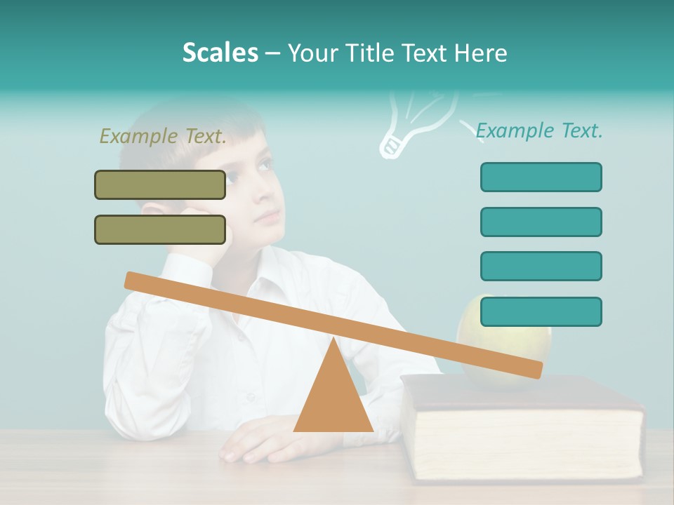 Schoolboy Picture Keen PowerPoint Template
