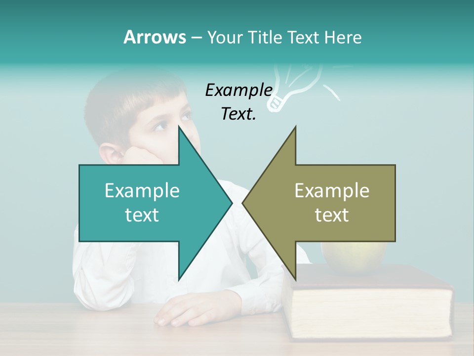 Schoolboy Picture Keen PowerPoint Template