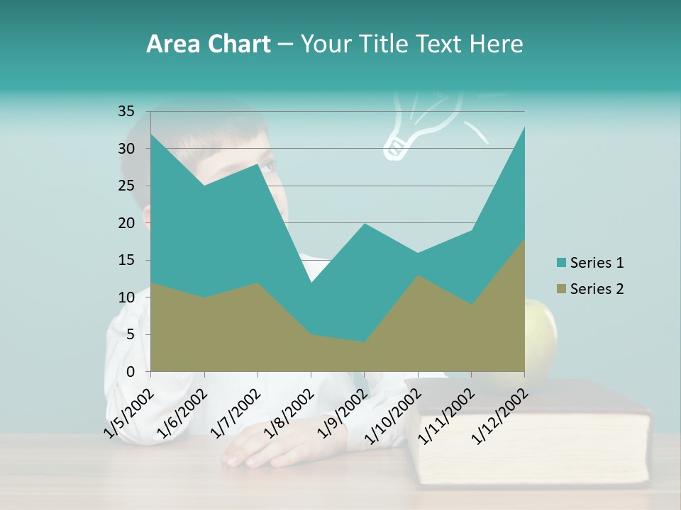 Schoolboy Picture Keen PowerPoint Template