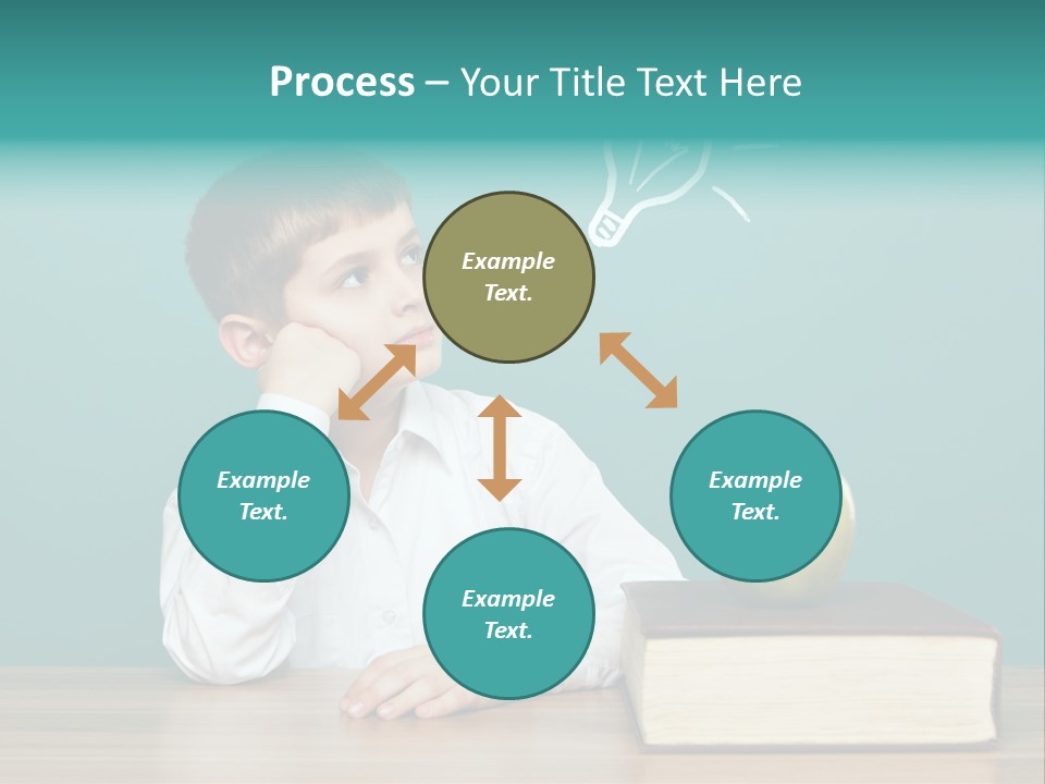 Schoolboy Picture Keen PowerPoint Template