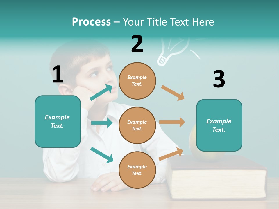 Schoolboy Picture Keen PowerPoint Template