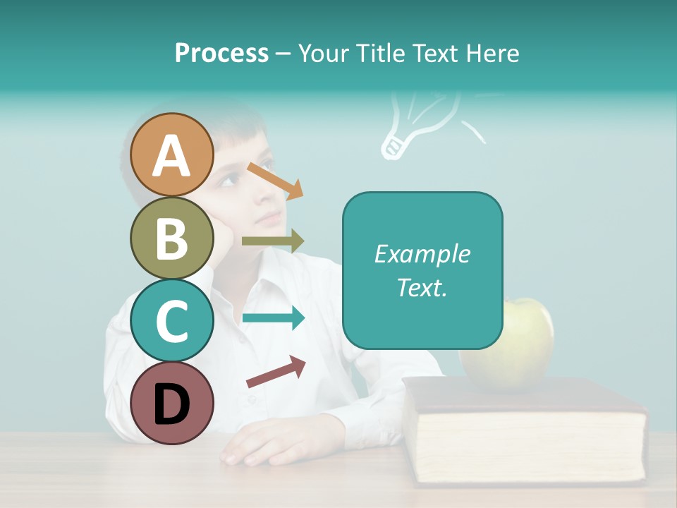 Schoolboy Picture Keen PowerPoint Template