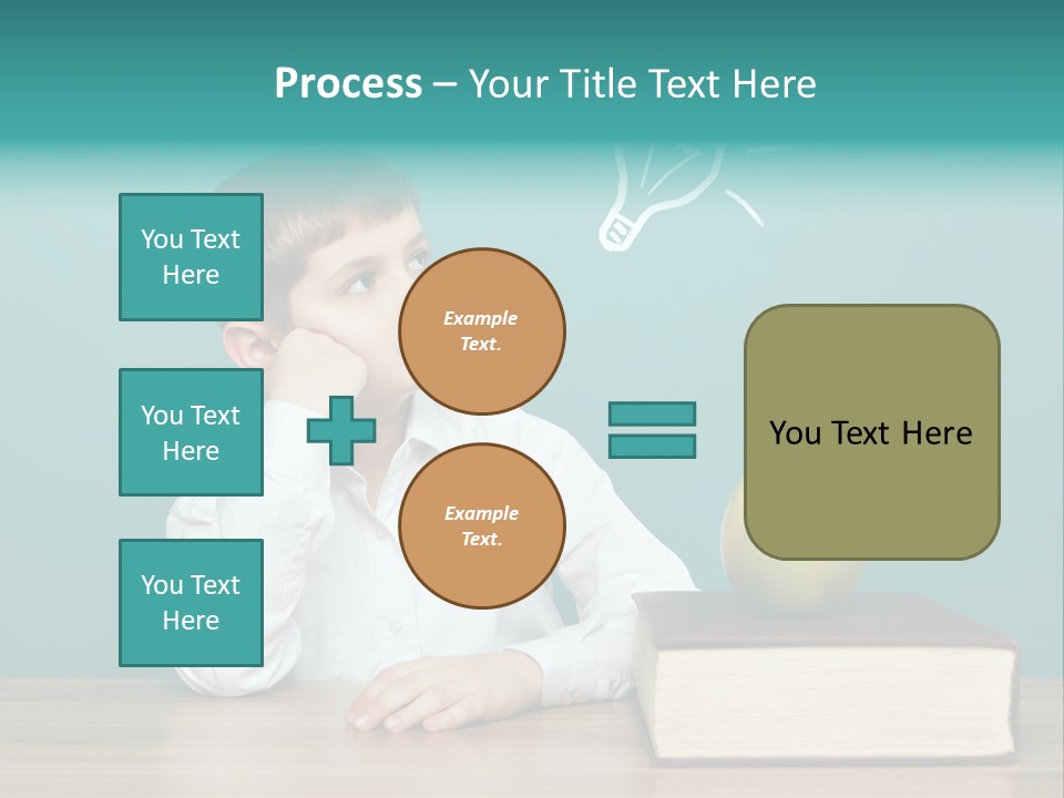 Schoolboy Picture Keen PowerPoint Template