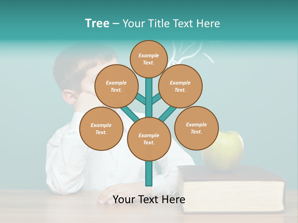 Schoolboy Picture Keen PowerPoint Template