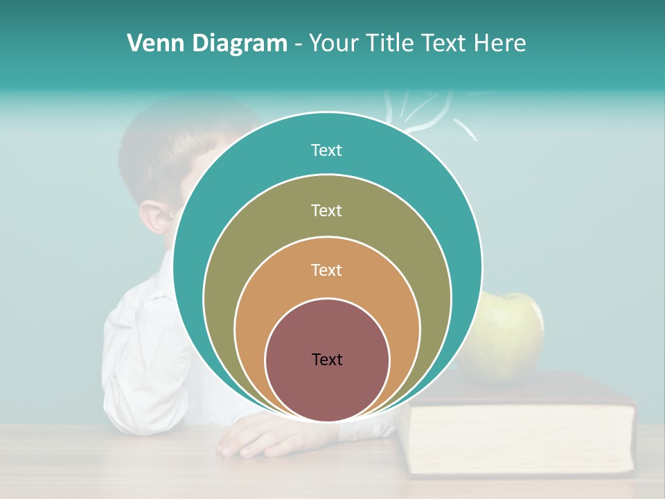 Schoolboy Picture Keen PowerPoint Template