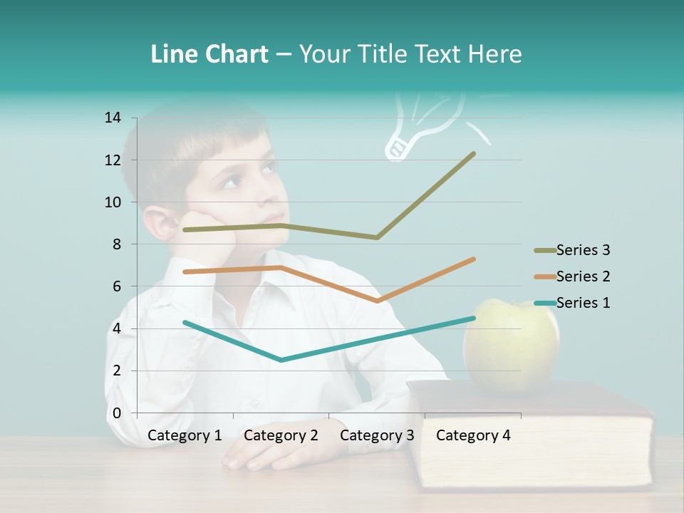 Schoolboy Picture Keen PowerPoint Template