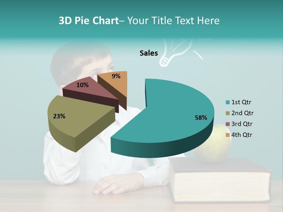 Schoolboy Picture Keen PowerPoint Template