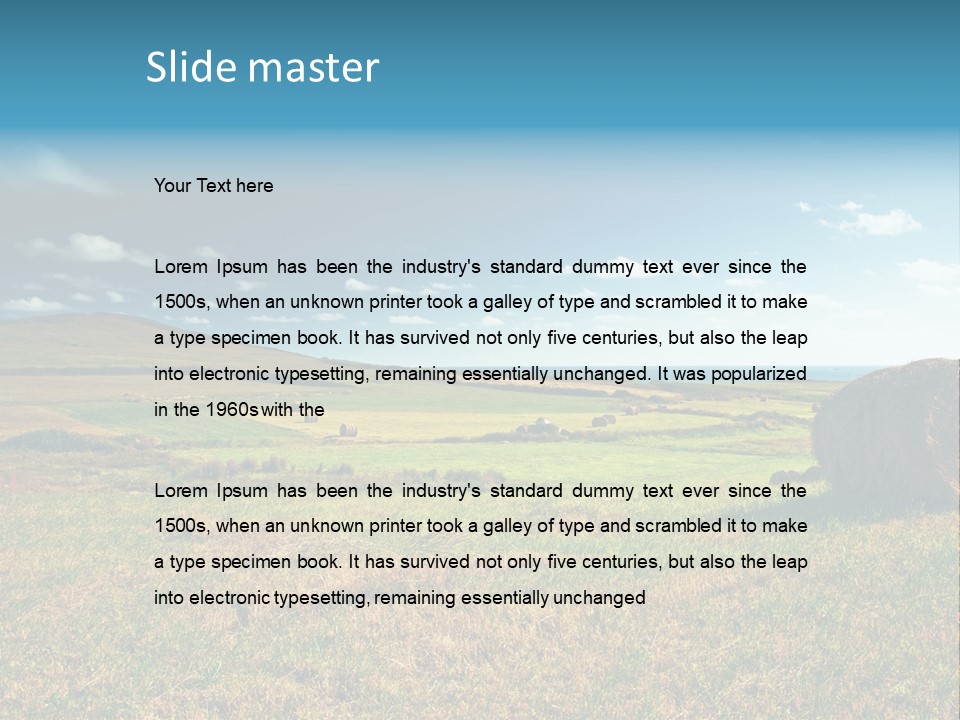 Tuscany Tuscan Plants PowerPoint Template