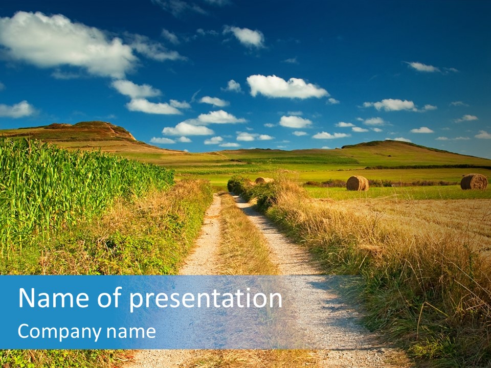 Pastoral Hills Tuscan PowerPoint Template