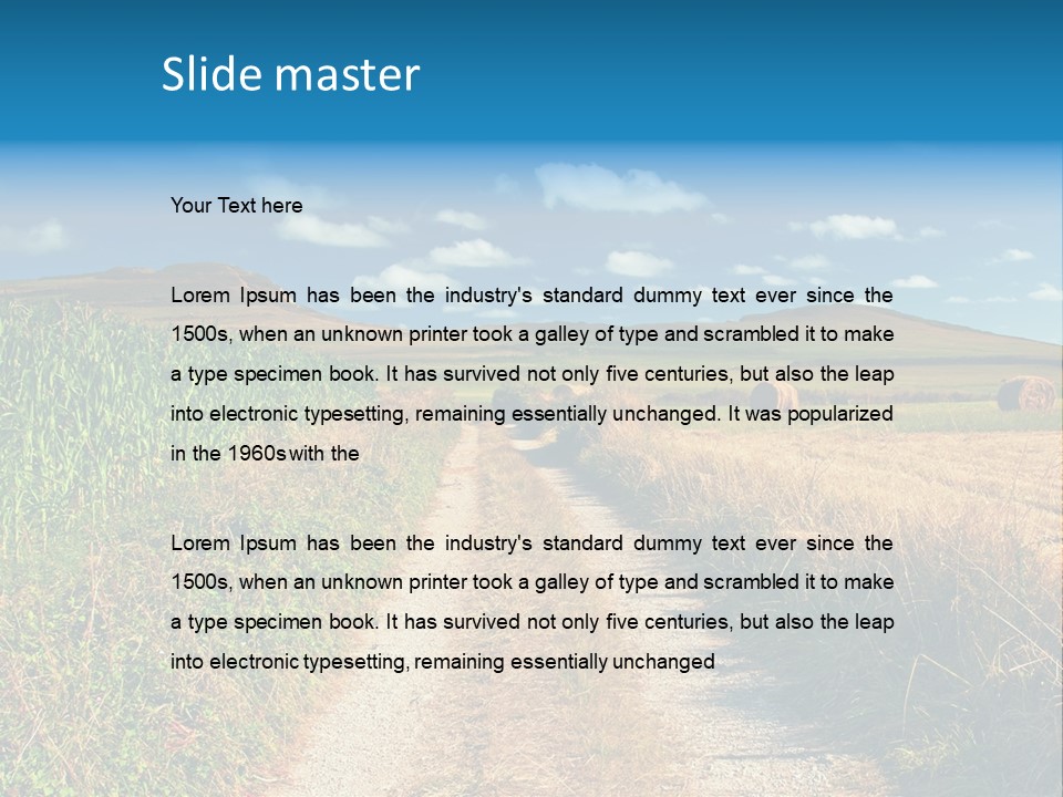 Pastoral Hills Tuscan PowerPoint Template