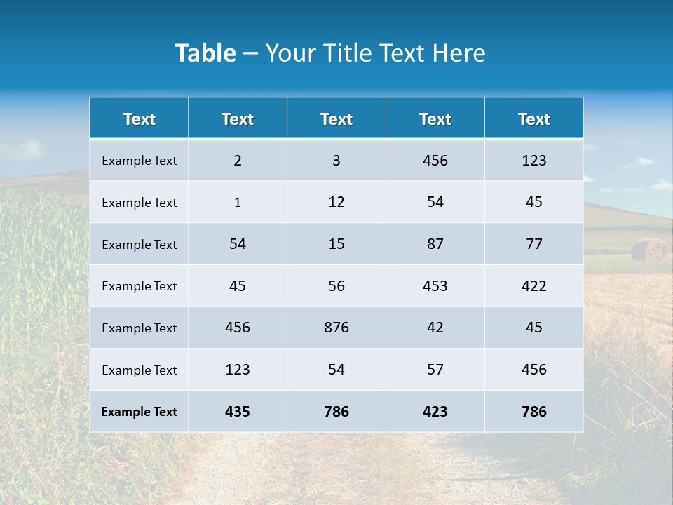 Pastoral Hills Tuscan PowerPoint Template