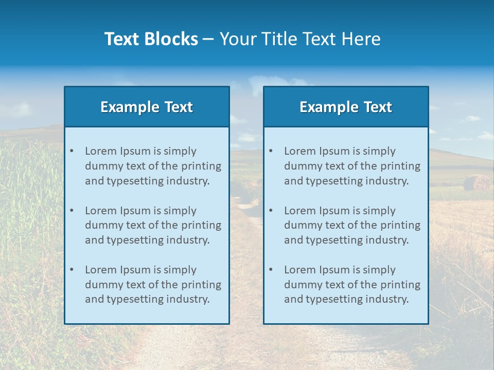 Pastoral Hills Tuscan PowerPoint Template