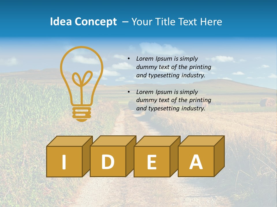 Pastoral Hills Tuscan PowerPoint Template