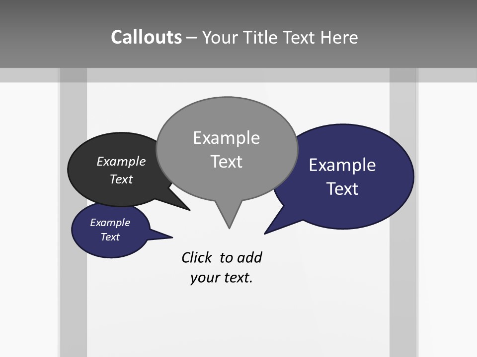Isolated Blank Communicator PowerPoint Template