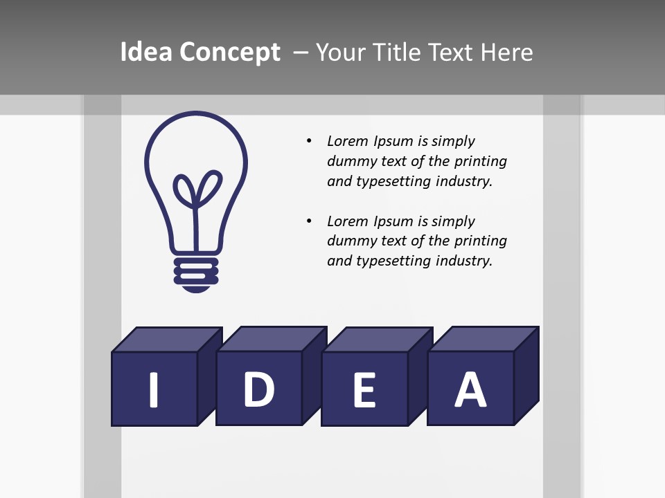 Isolated Blank Communicator PowerPoint Template