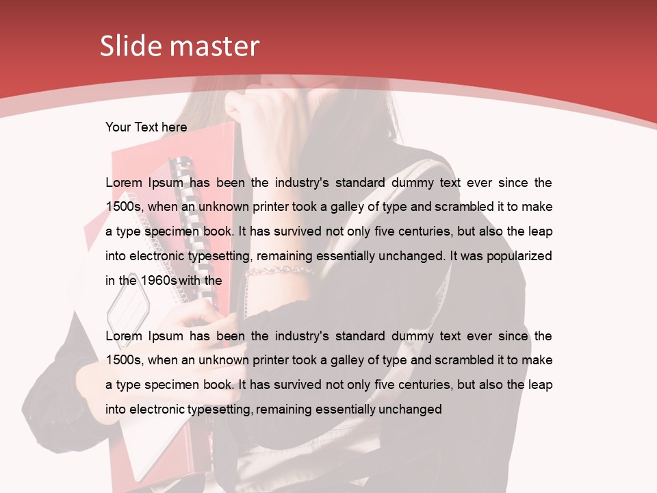 Female Young Beautiful PowerPoint Template