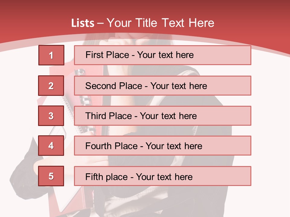 Female Young Beautiful PowerPoint Template