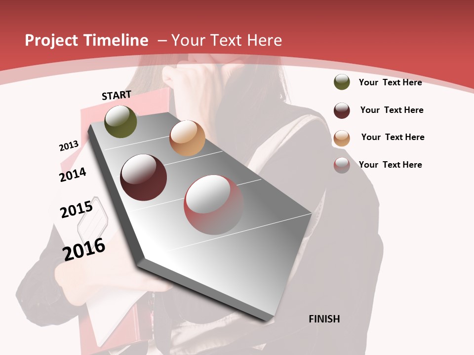 Female Young Beautiful PowerPoint Template