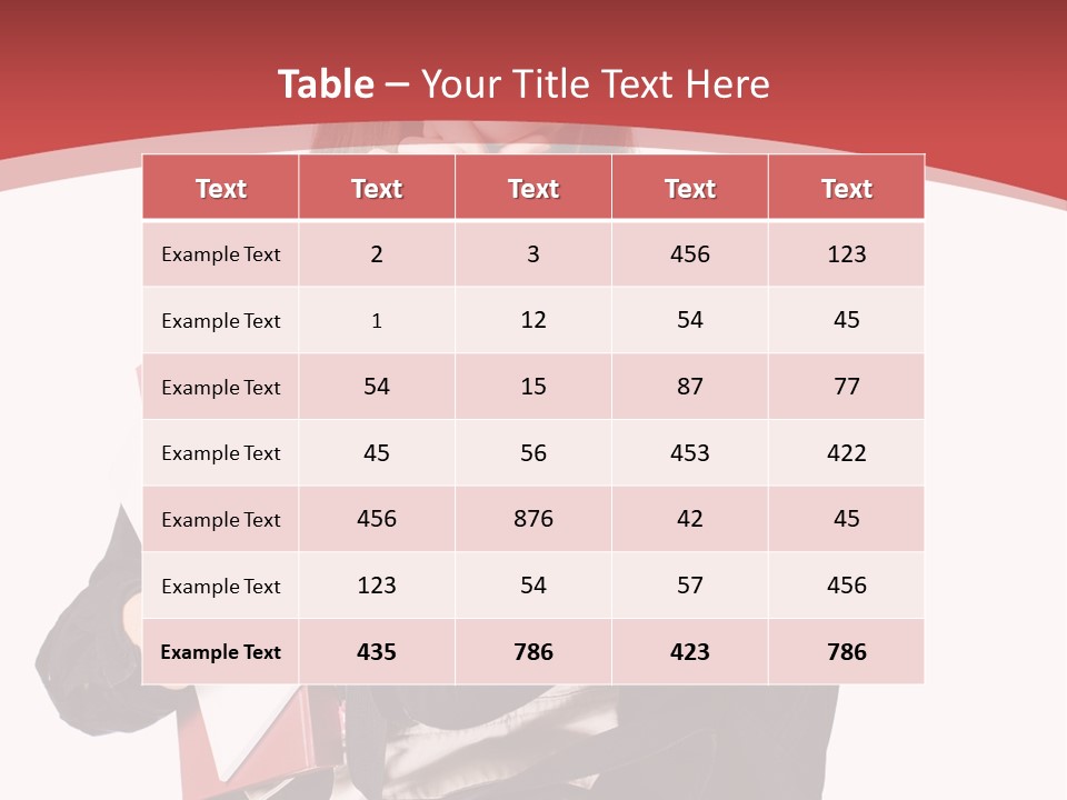 Female Young Beautiful PowerPoint Template