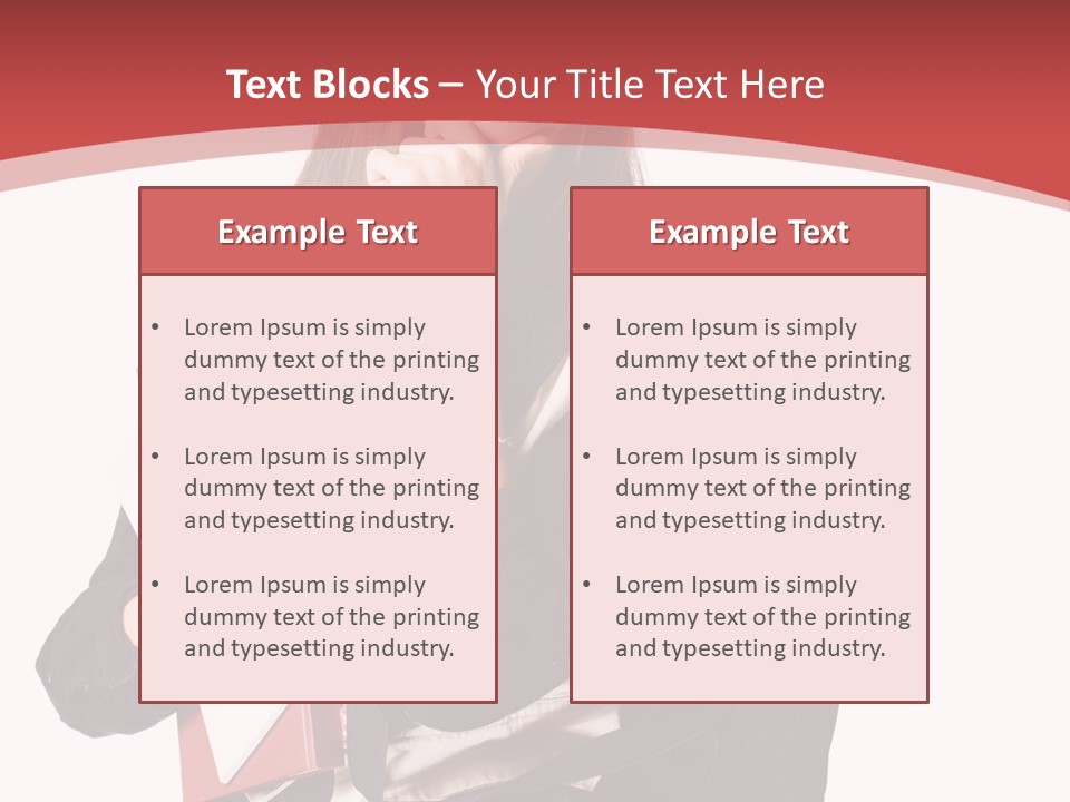 Female Young Beautiful PowerPoint Template