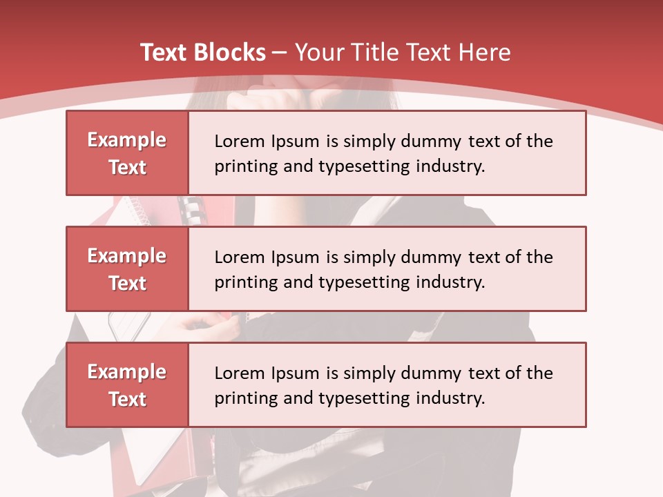 Female Young Beautiful PowerPoint Template