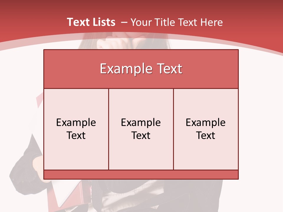 Female Young Beautiful PowerPoint Template