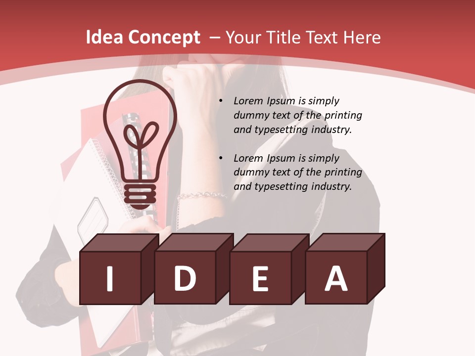 Female Young Beautiful PowerPoint Template