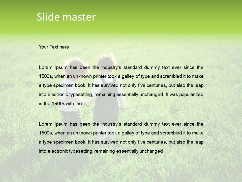 Going Ecology Meadow PowerPoint Template