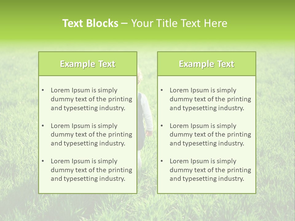 Going Ecology Meadow PowerPoint Template