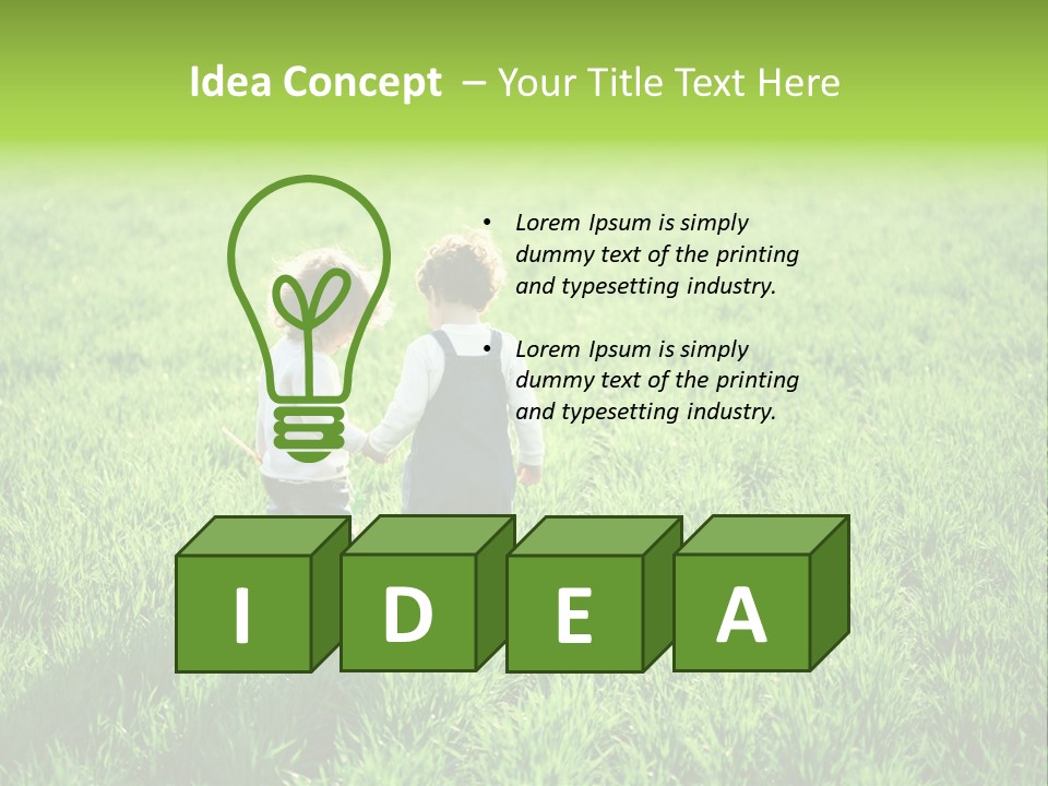 Going Ecology Meadow PowerPoint Template