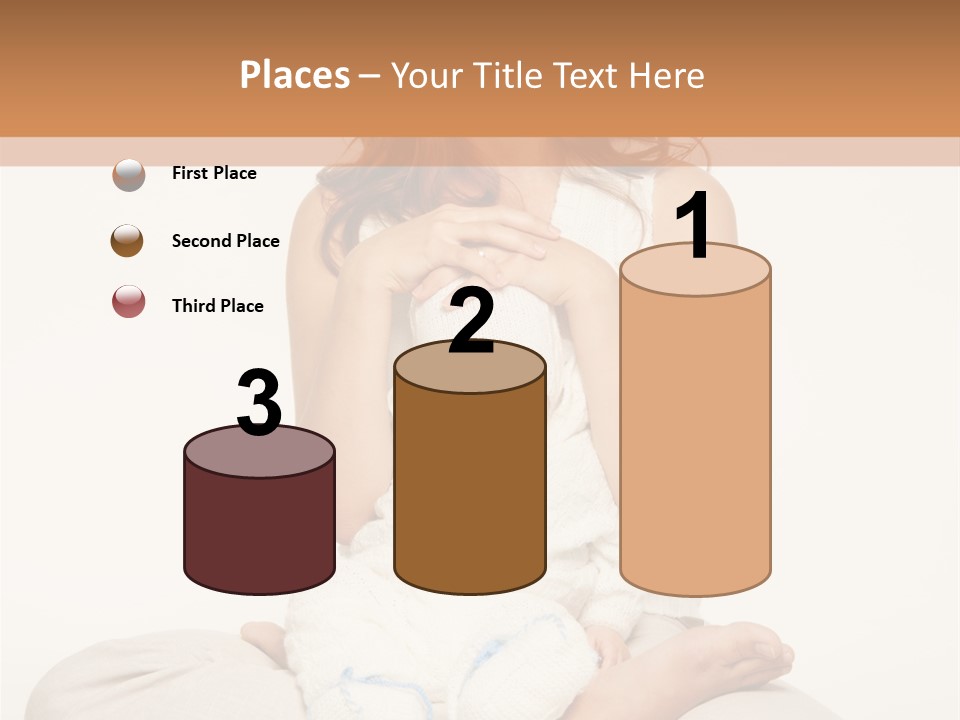 Adorable Mother Yoga PowerPoint Template