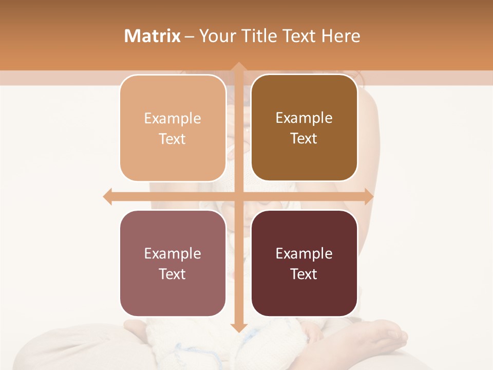 Adorable Mother Yoga PowerPoint Template