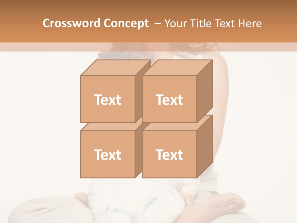 Adorable Mother Yoga PowerPoint Template
