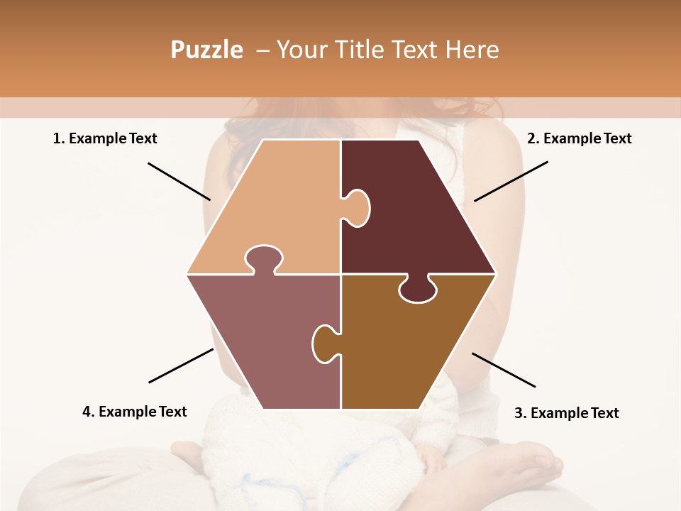 Adorable Mother Yoga PowerPoint Template