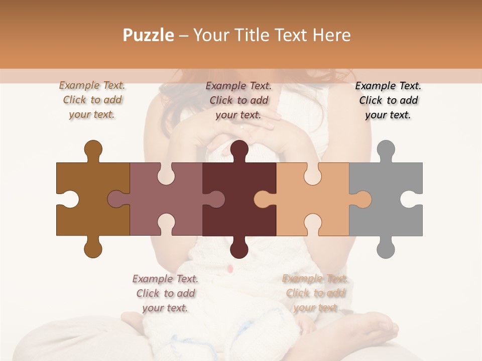 Adorable Mother Yoga PowerPoint Template