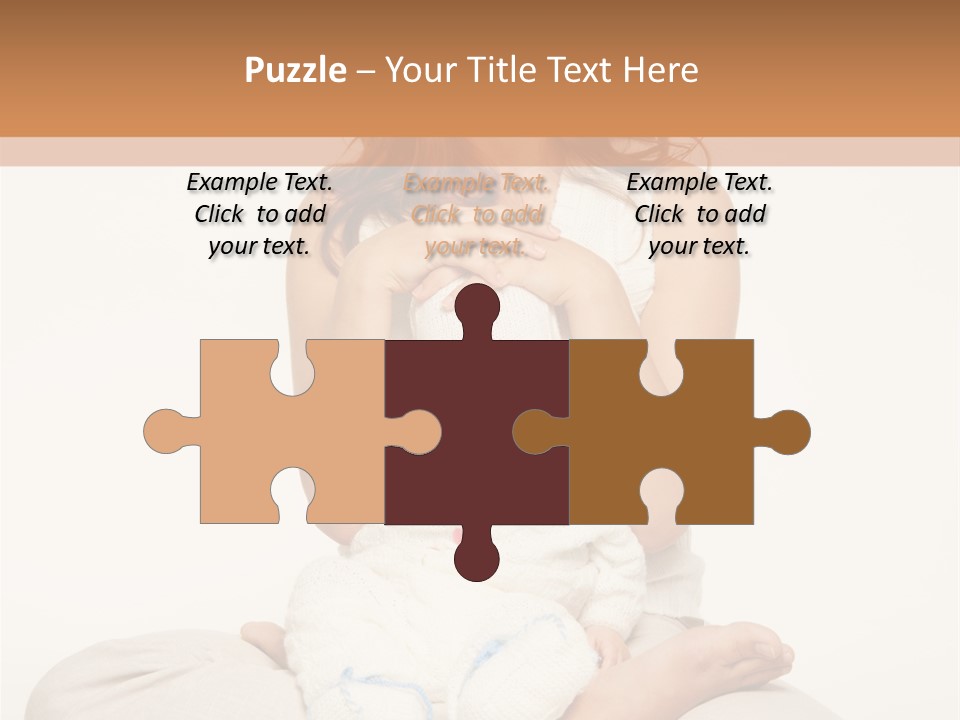 Adorable Mother Yoga PowerPoint Template