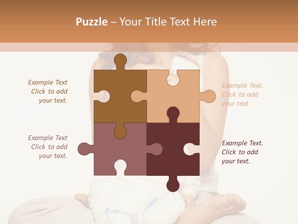 Adorable Mother Yoga PowerPoint Template