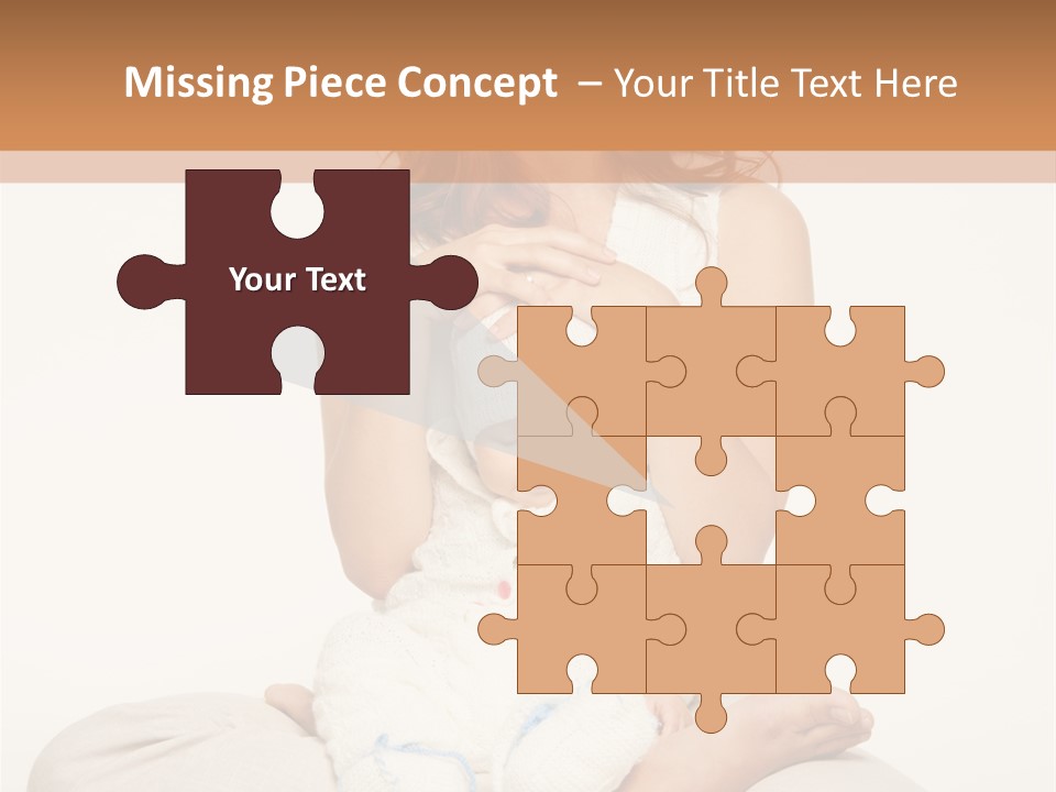 Adorable Mother Yoga PowerPoint Template