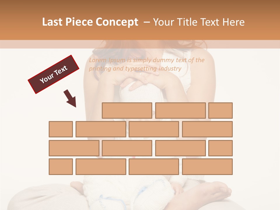 Adorable Mother Yoga PowerPoint Template